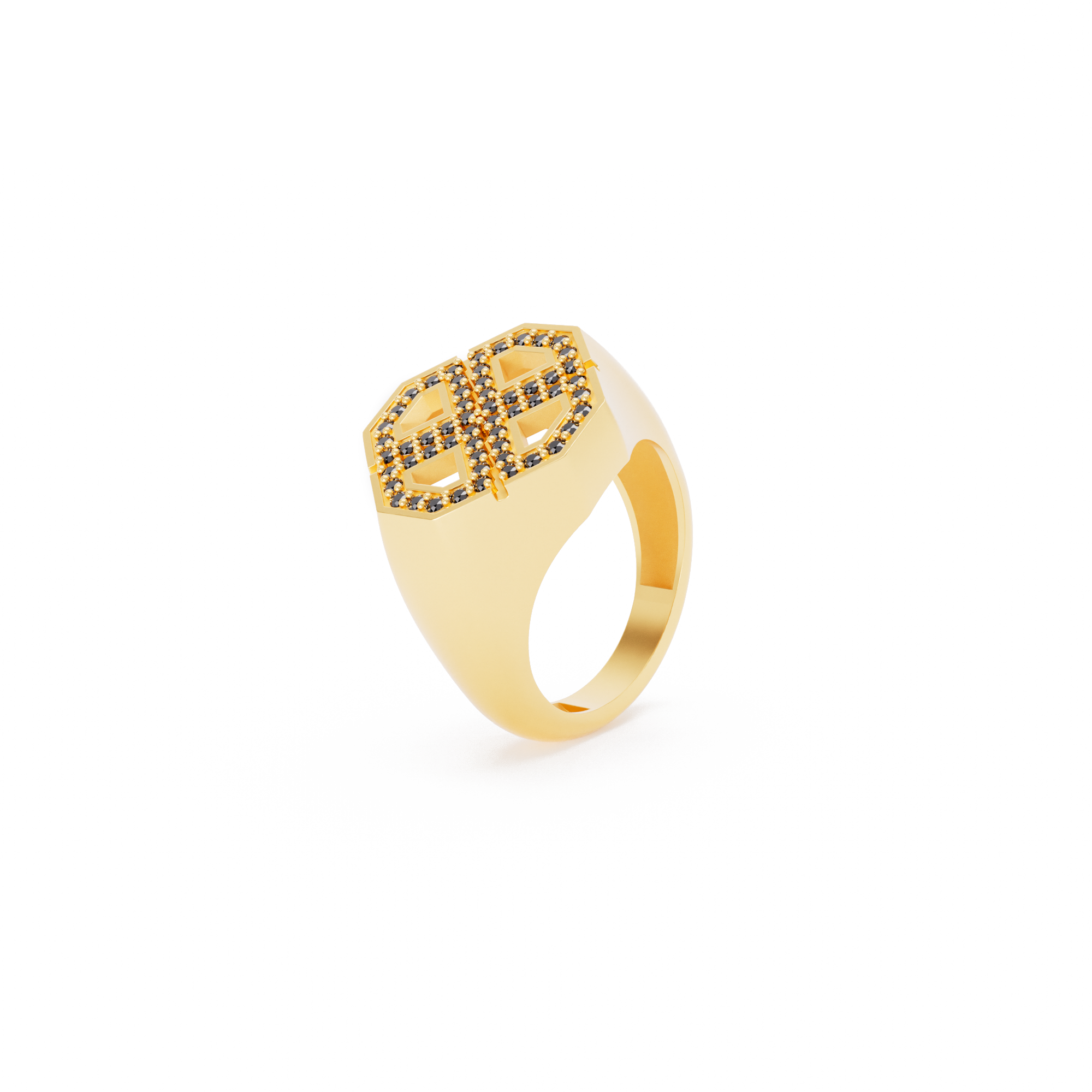Black Diamond GG Signet Ring