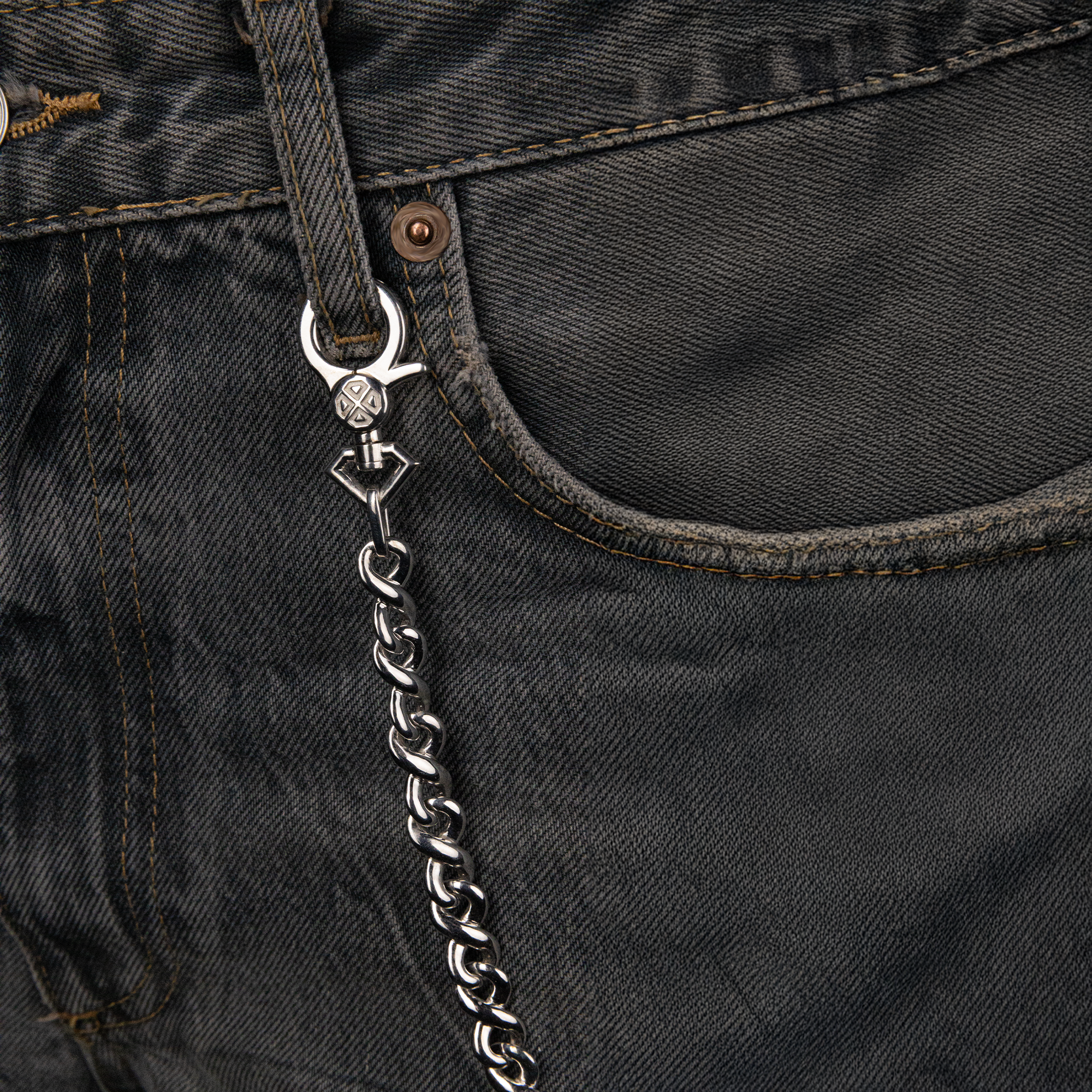 GG Pants Chain Silver