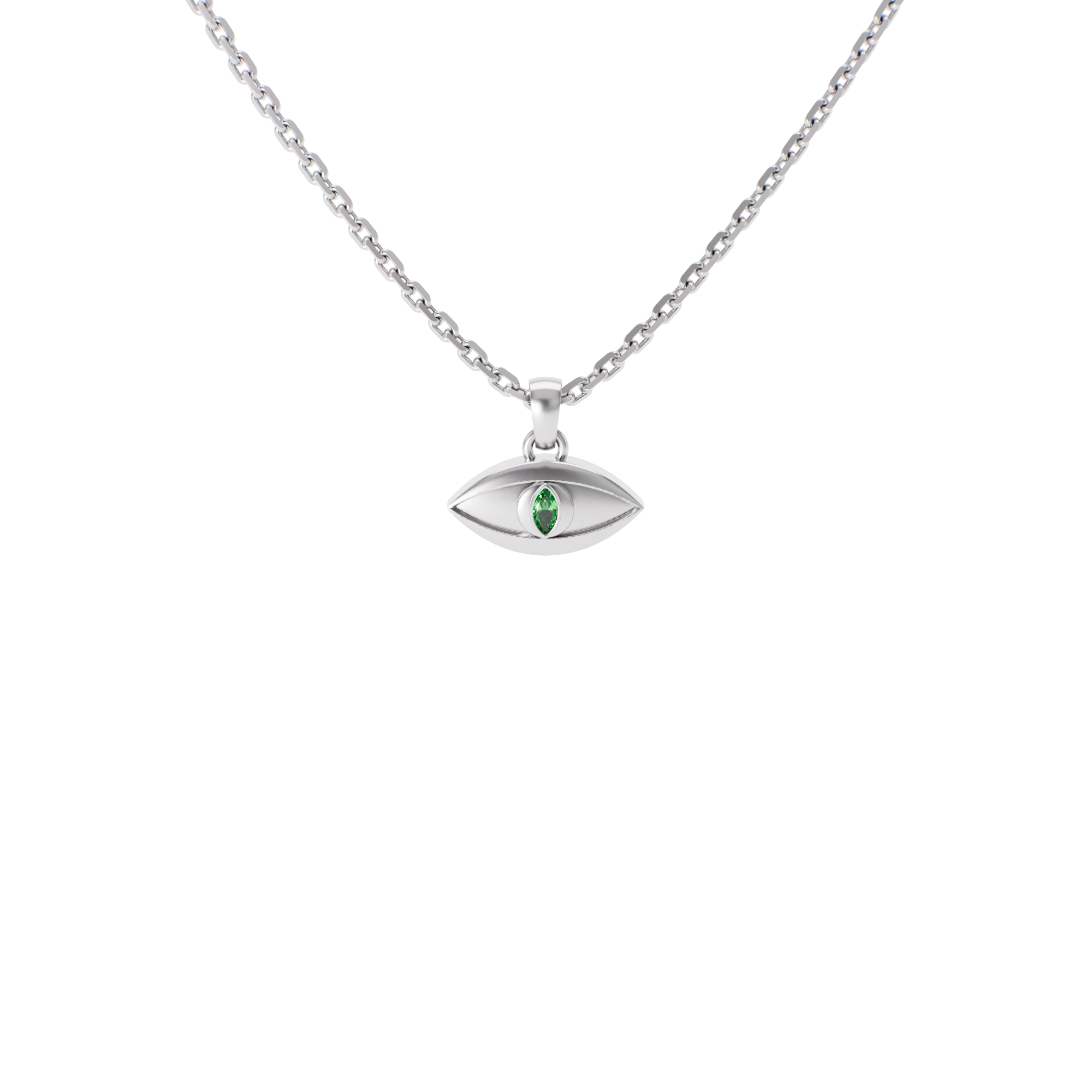 Silver Evil Eye Pendant