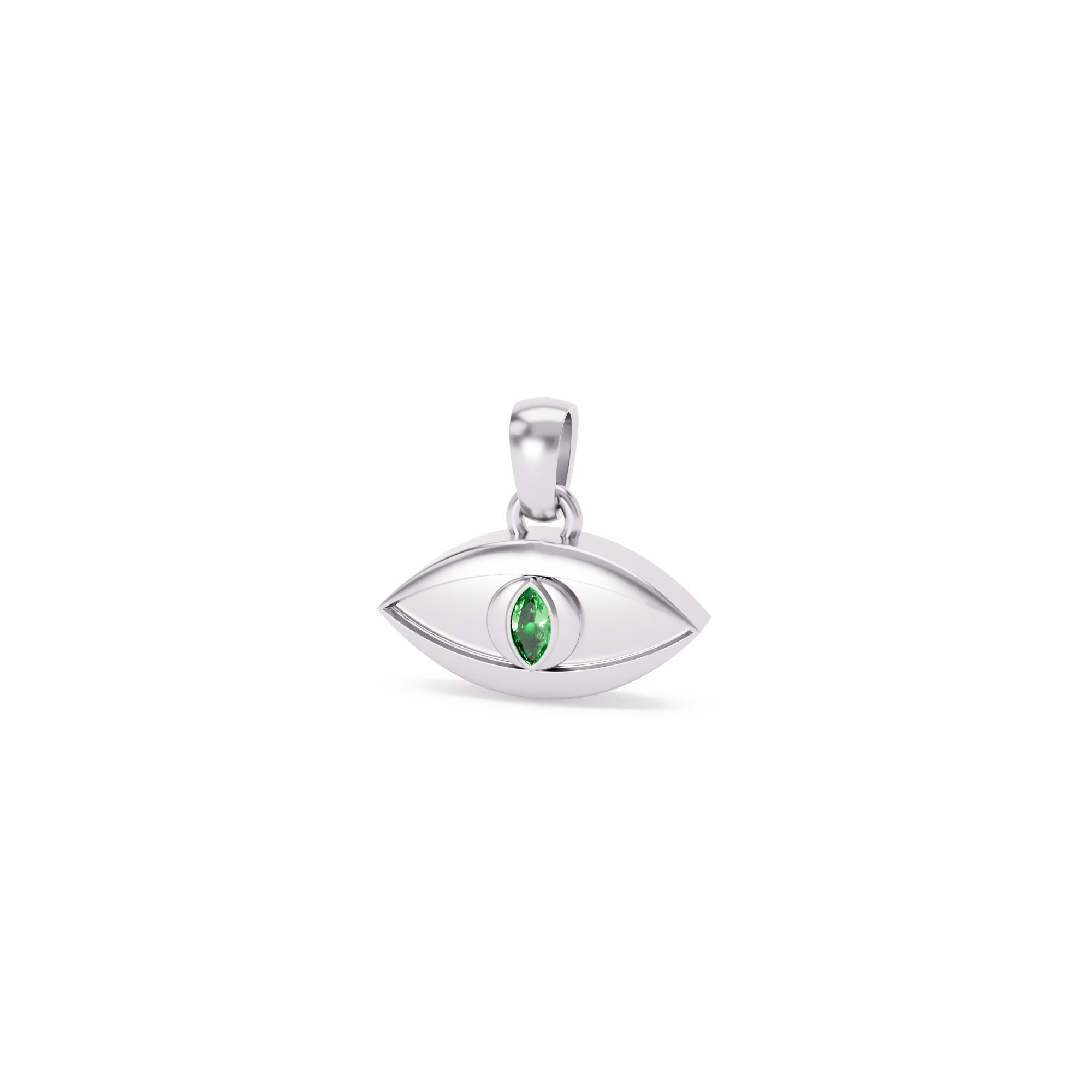 Silver Evil Eye Pendant