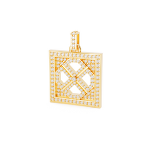 Full Diamond GG Signature Pendant