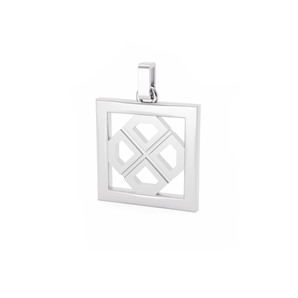 Silver GG Signature Pendant