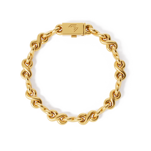 Twisted Gold Infinity Bracelet