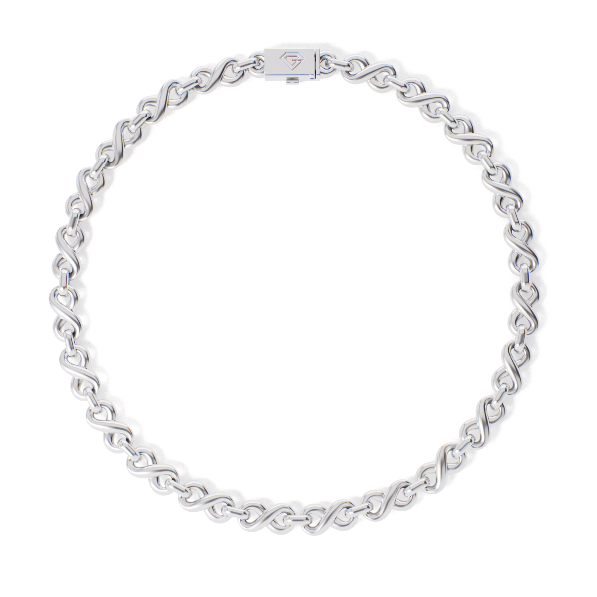 Silver Infinity Link Chain