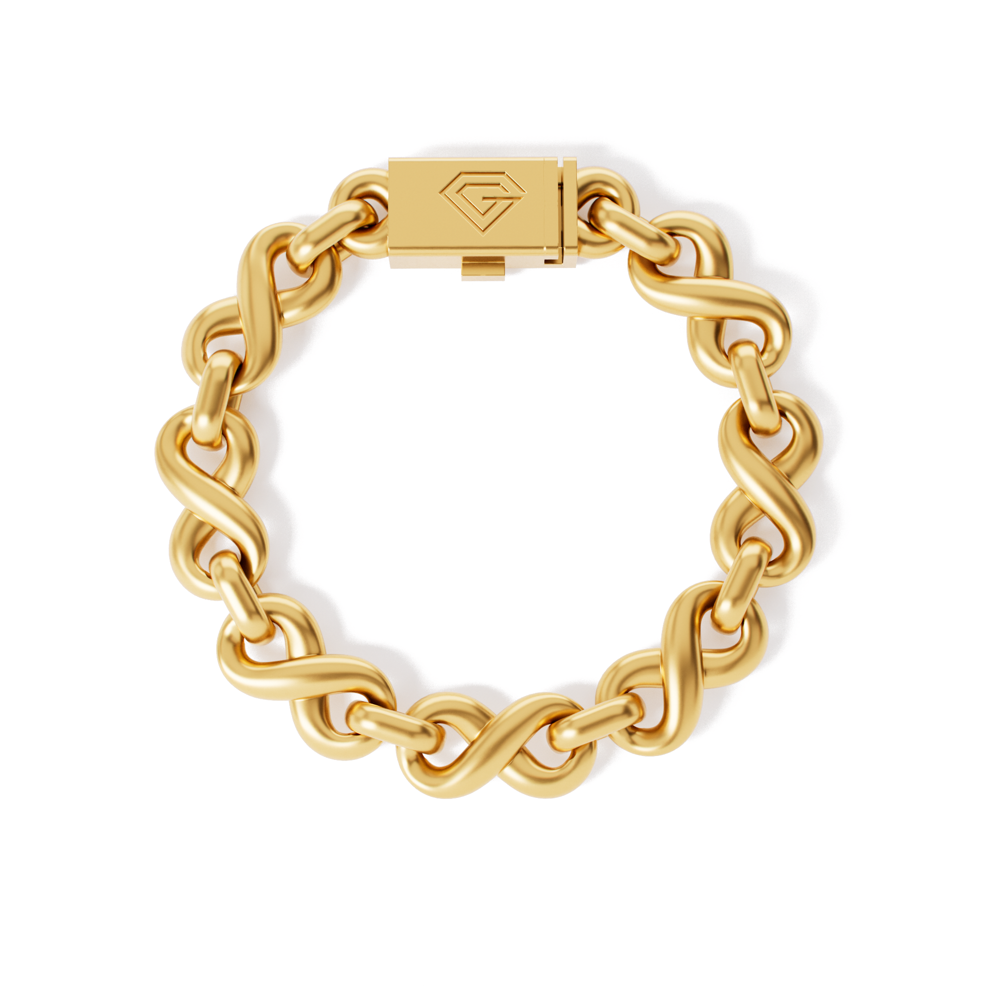 Gold Infinity Link Bracelet