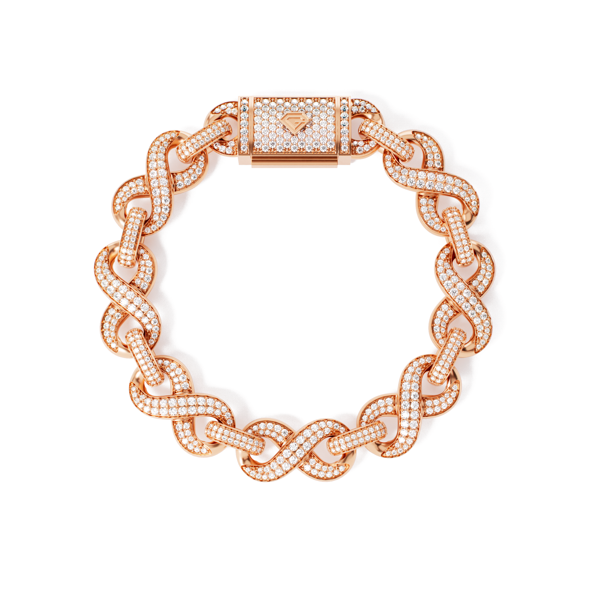 Diamond Infinity Link Bracelet