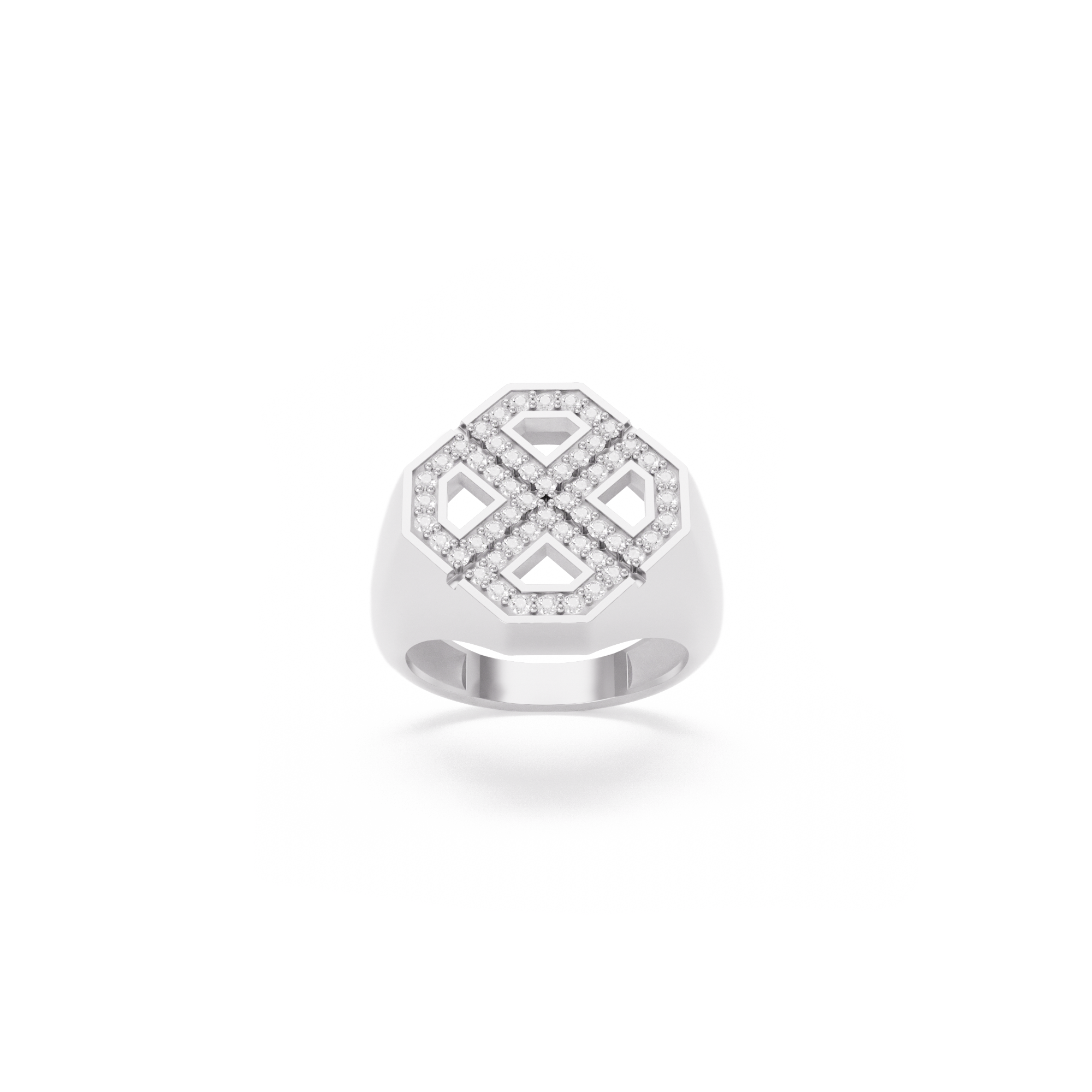 Diamond GG Signet Ring