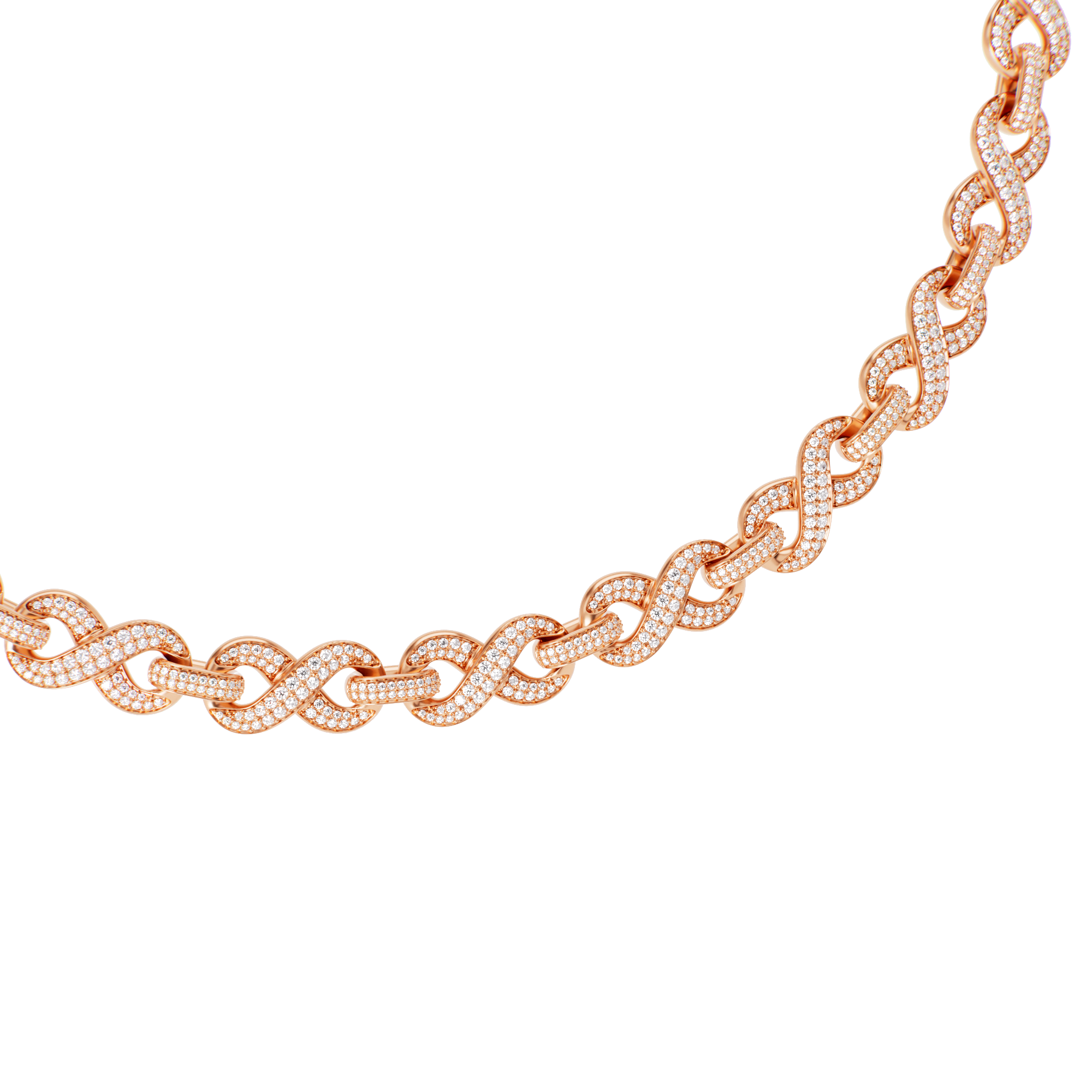 Diamond Infinity Link Chain