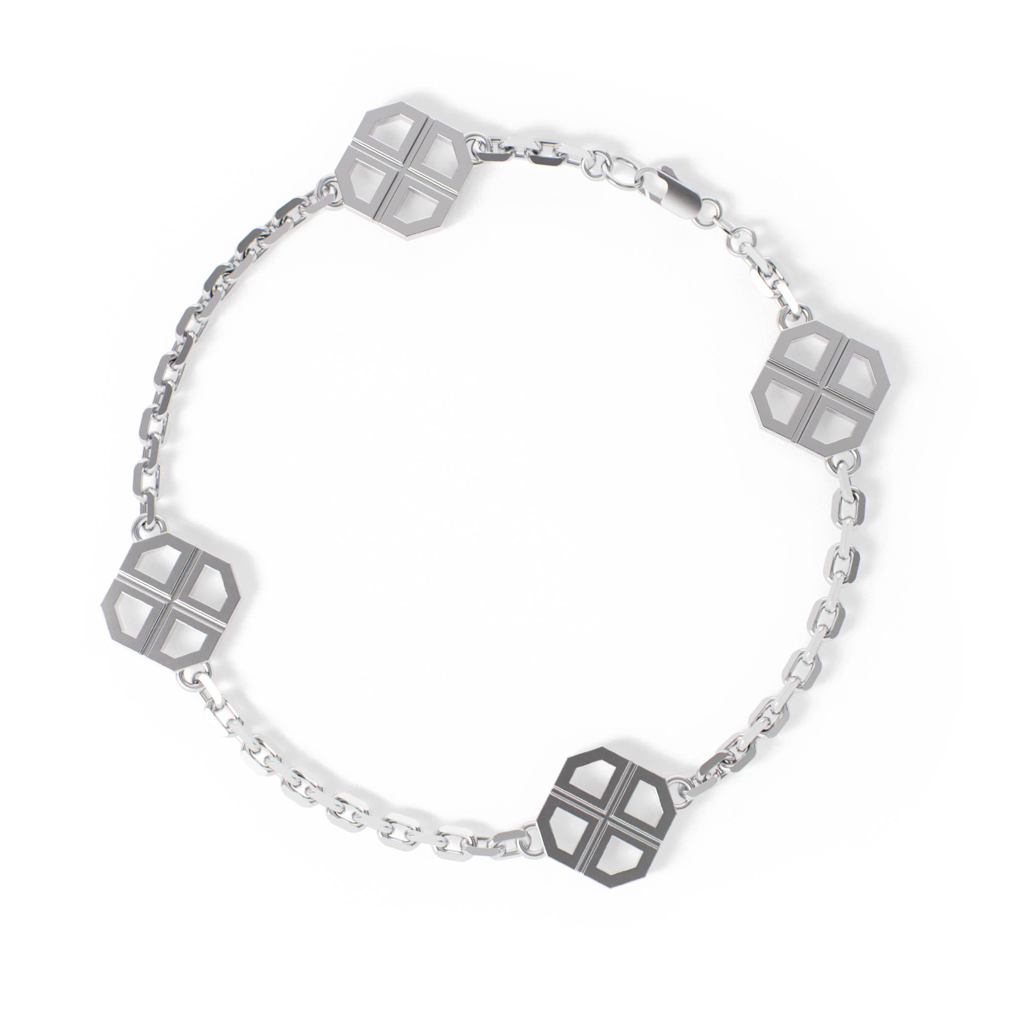 Silver GG Signature Bracelet