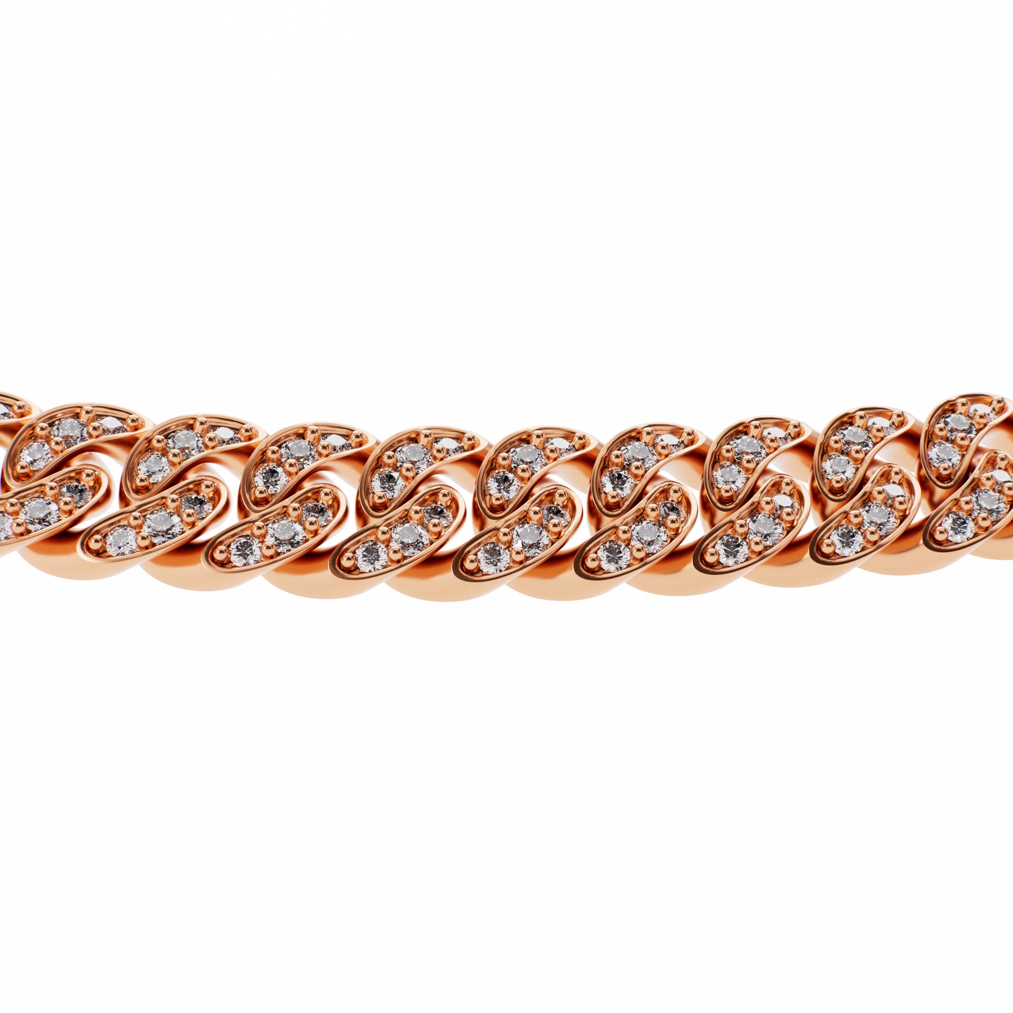 Diamond Cuban Bracelet (Large)