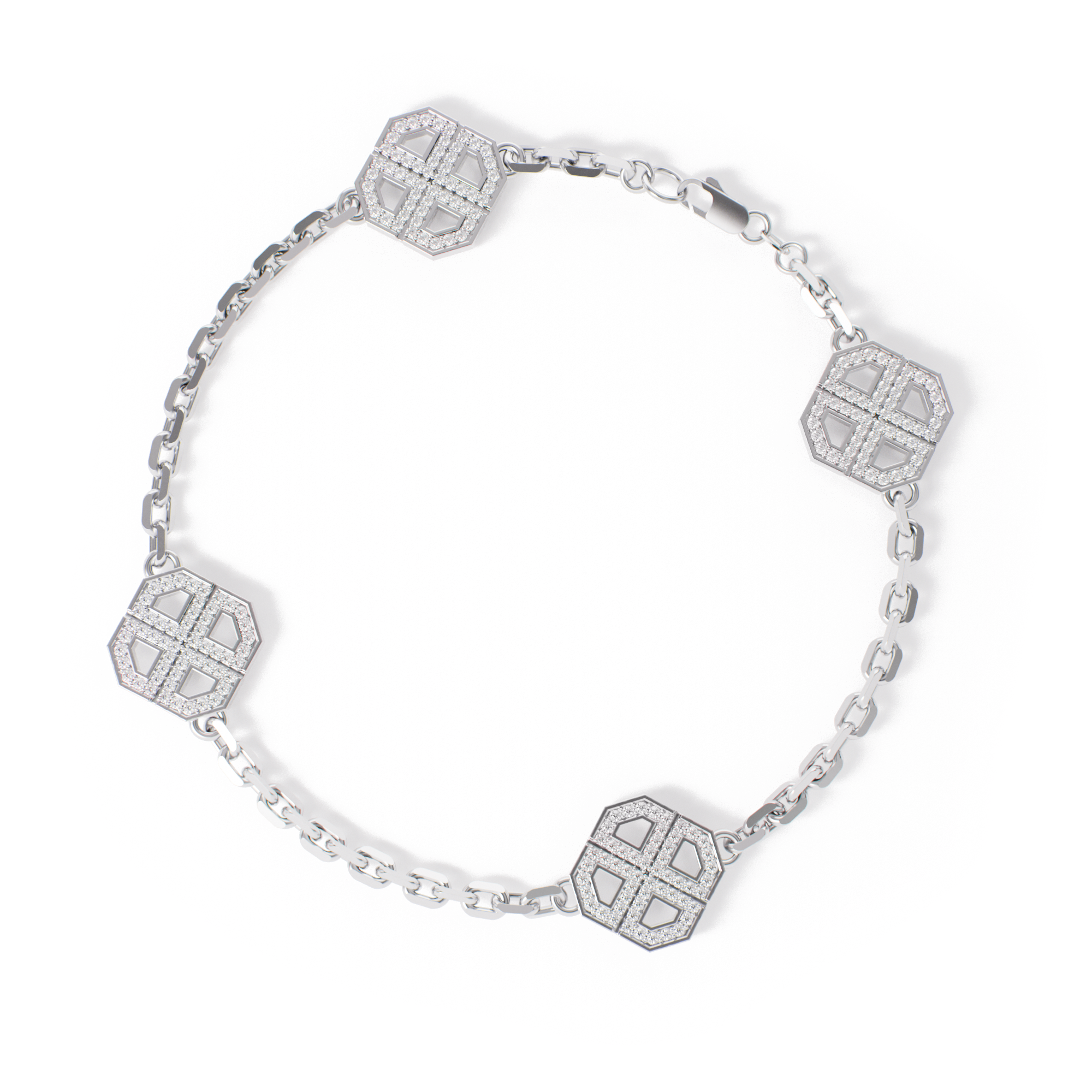 Diamond GG Signature Bracelet