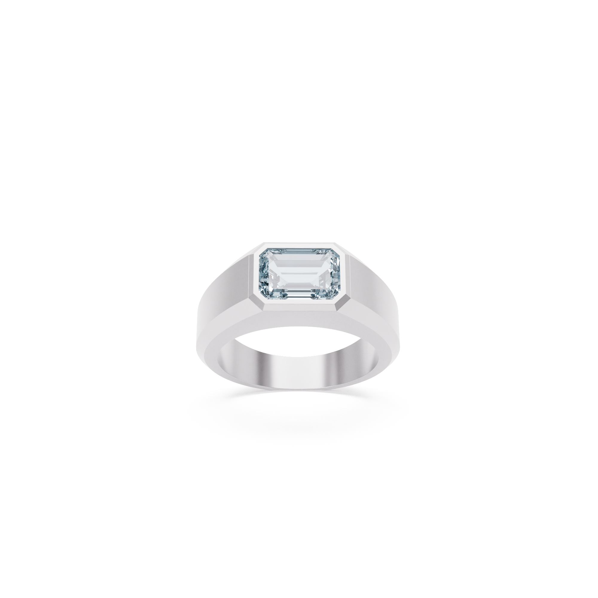 Silver Signature Gemstone Ring
