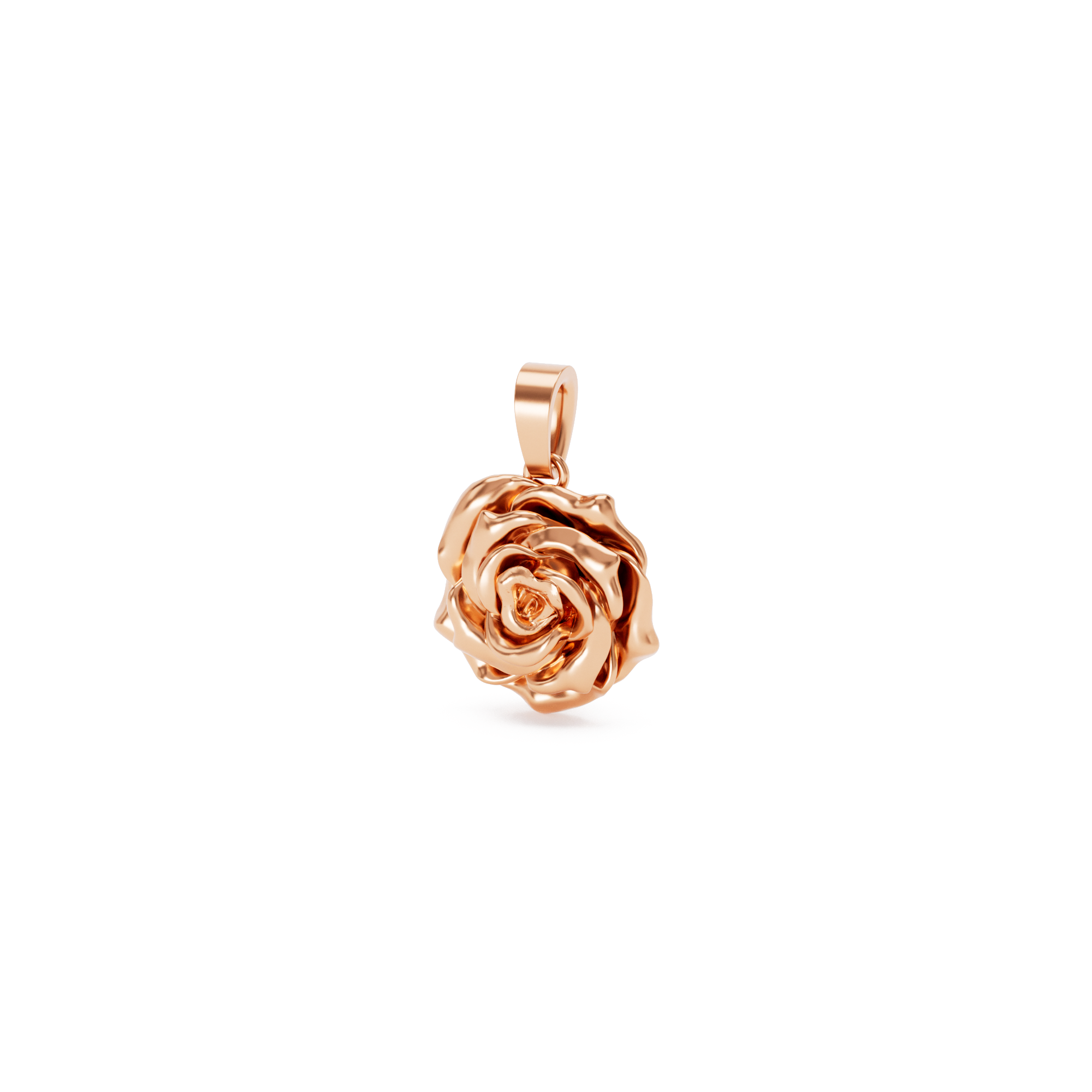 Gold Rose Pendant