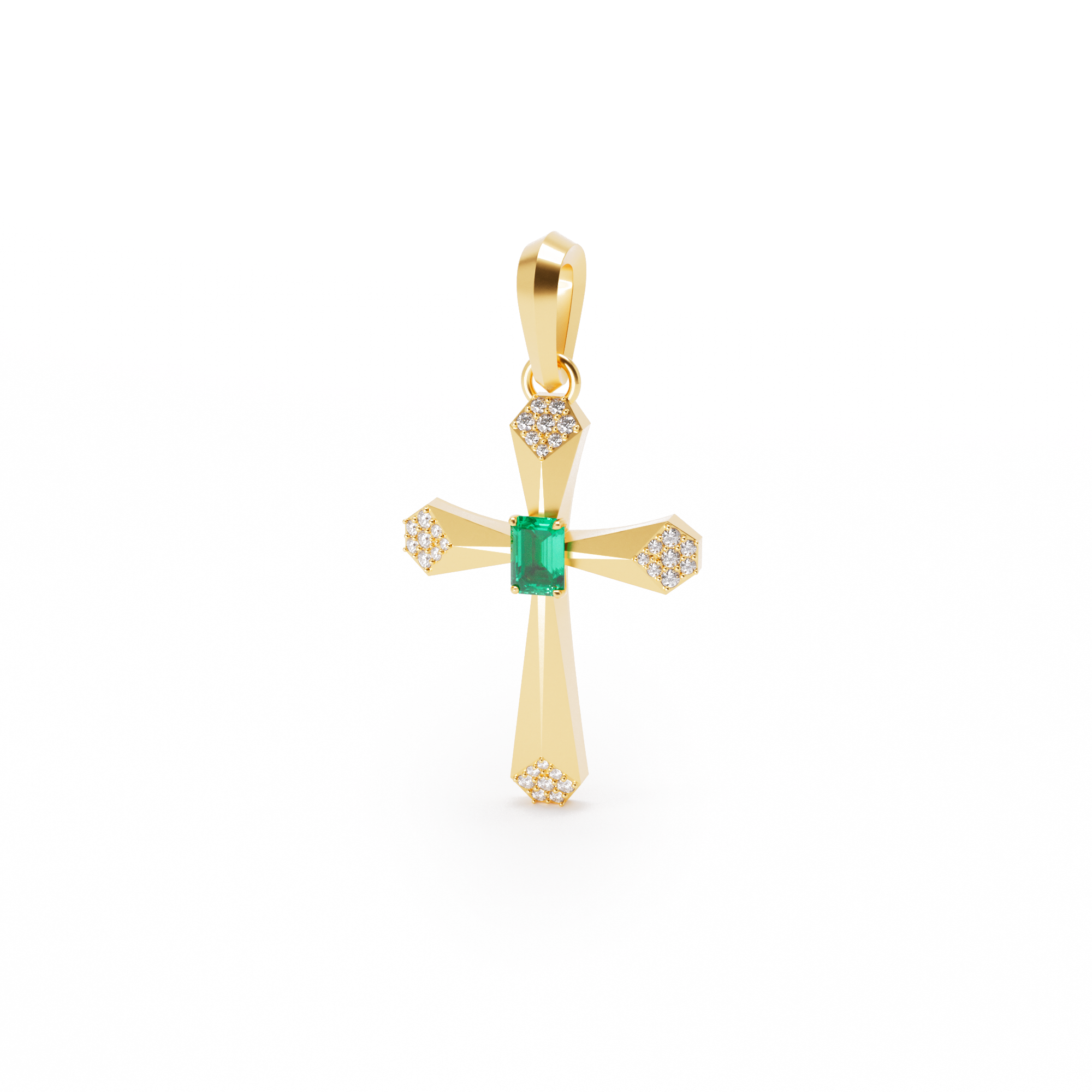 Divine Emerald Cross