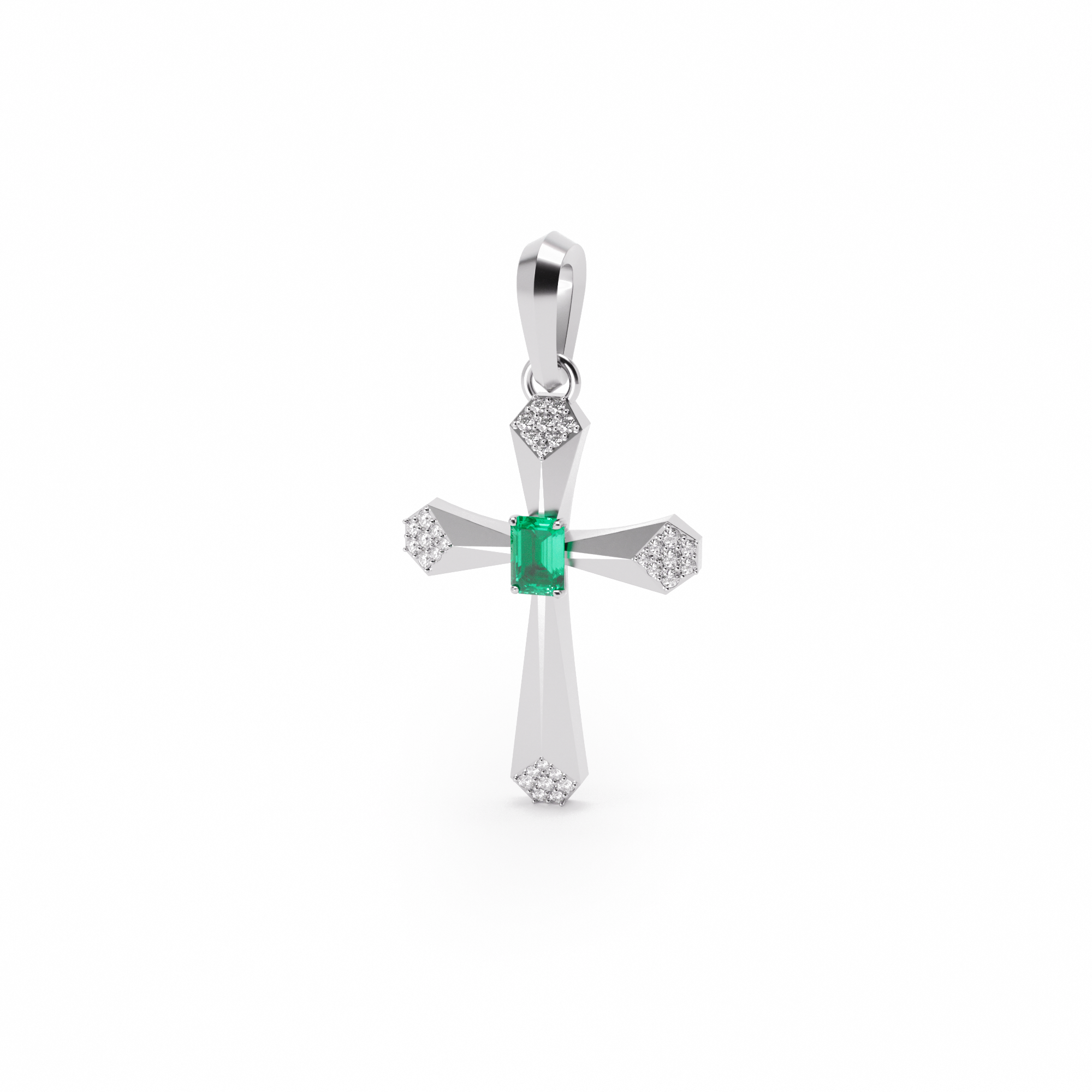 Divine Emerald Cross